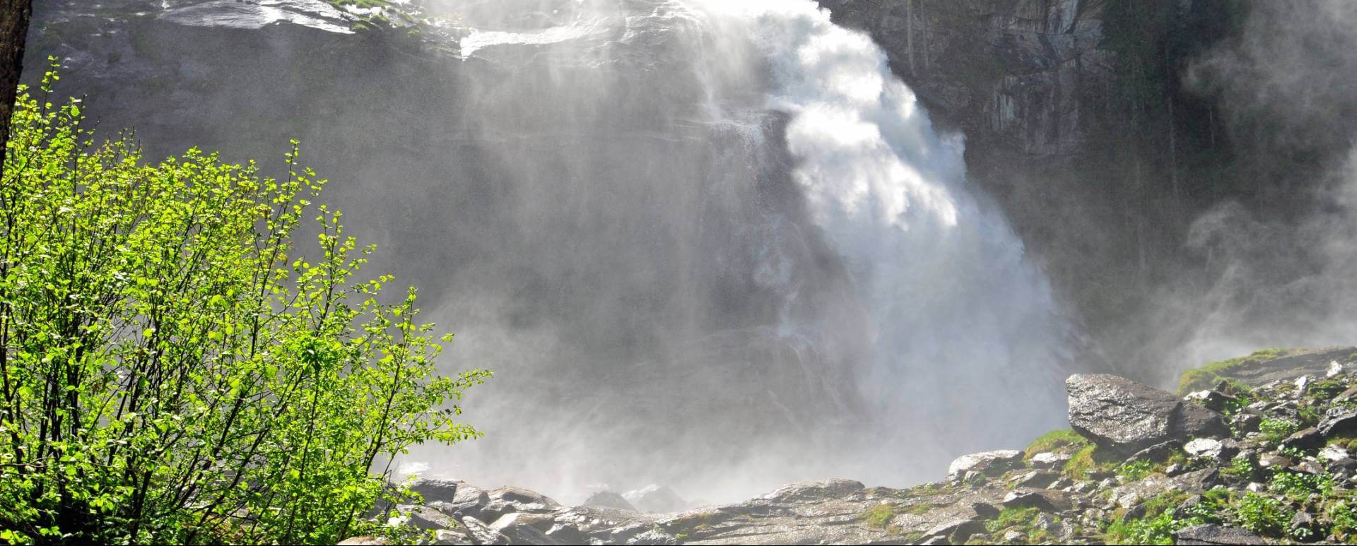 Historischer Blick auf die Krimmler Wasserfälle